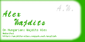 alex wajdits business card
